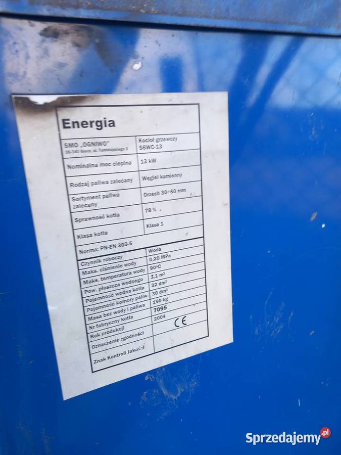 Piec kocioł Ogniwo małopolskie Chronów