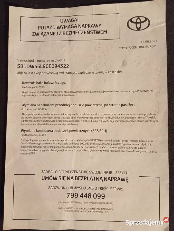 Toyota Avensis Orginalny świetny stan