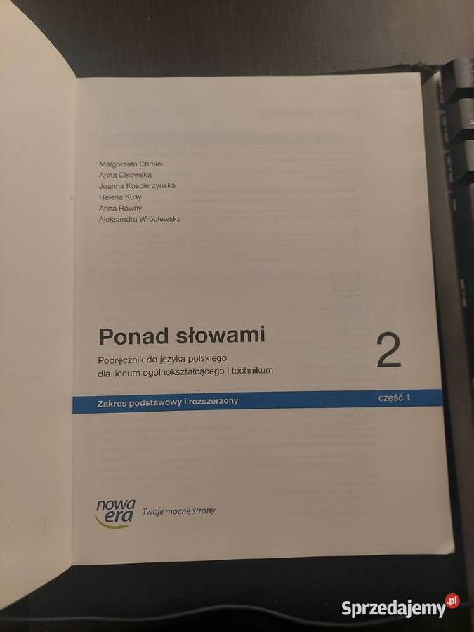 Nowa Era Ponad słowami 2 Część 1 Podręcznik wielkopolskie Kępno