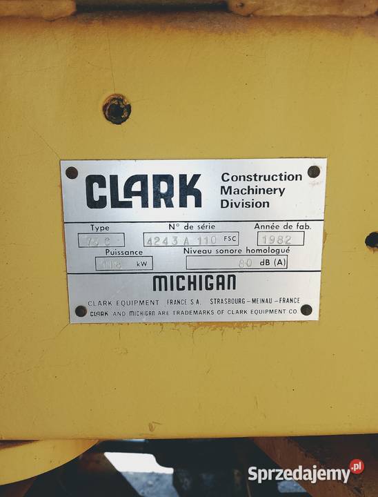 Ładowarka CLARK 75C Rok produkcji 1982 Skrzyszów