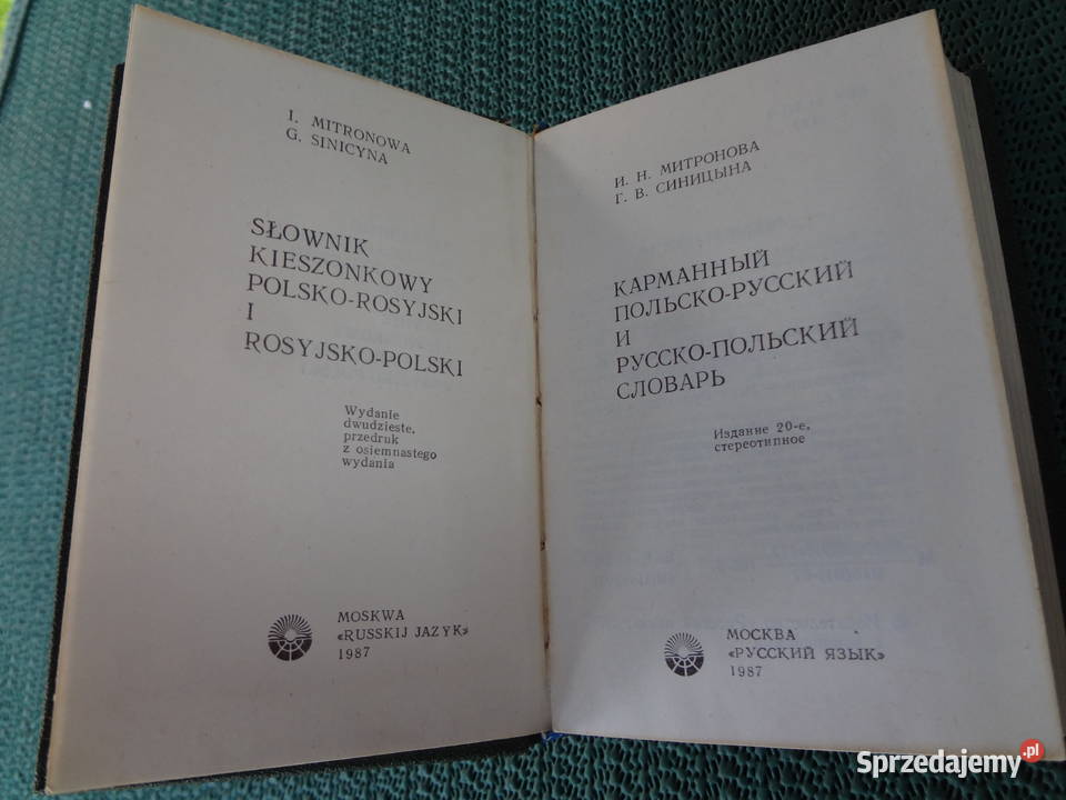 Mały Słownik PolskoRosyjski RosyjskoPolski
