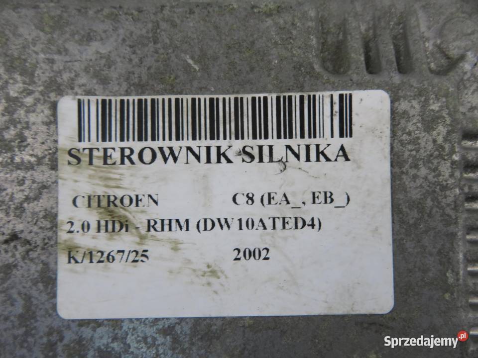 STEROWNIK CITROEN C8 20 HDi 9647474780