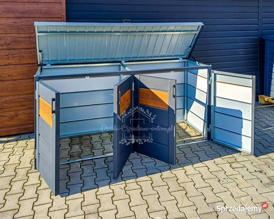 Zabudowa koszy na śmieci wiata śmietnikowa Września