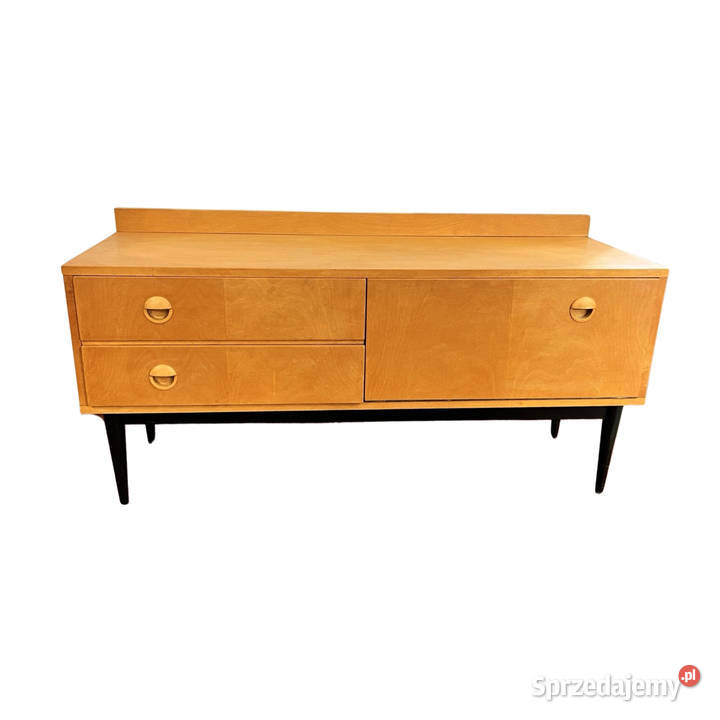 Niska komoda sideboard jesionowy duński design Warszawa