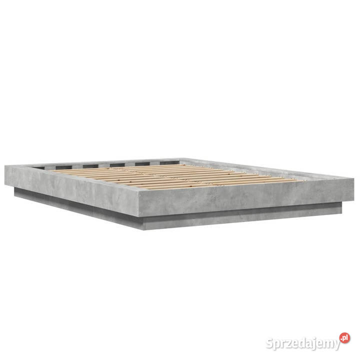 Rama łóżka z LED szarość betonu 140x190 Warszawa