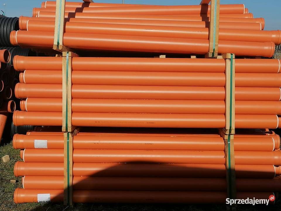 Rura kanalizacyjna SN8 pcv 110x32 oranż I Międzybórz