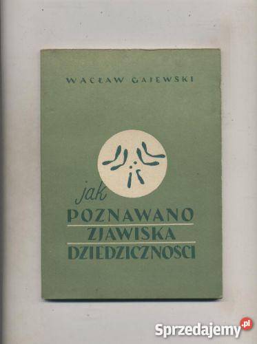 poznawano zjawiska dziedziczności Szczecin sprzedam