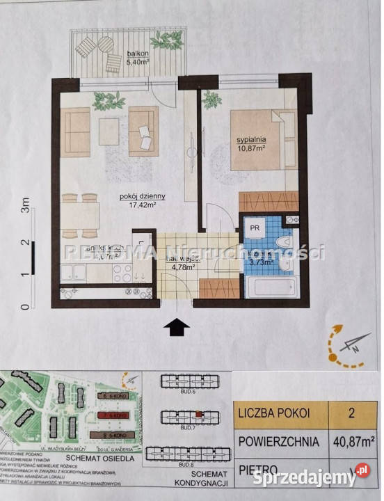 Mieszkanie Białystok 41m2 2pokojowe Sprzedaż sprzedam