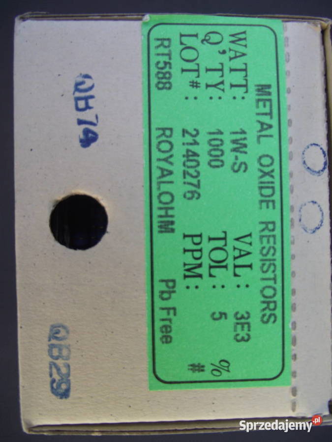 33 om 5 1W 0410 Rezystor metalizowany 3R3 33 ohm Puszczykowo