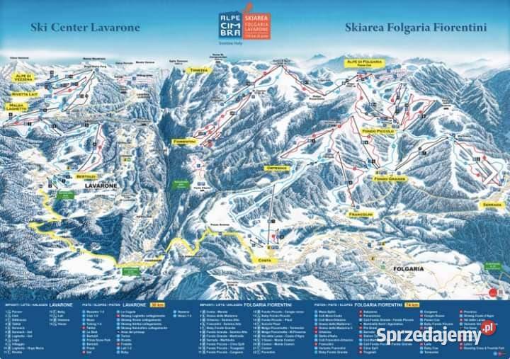 Włochy Free Ski Trydent 111801 i 91603 104 tras Pozostałe Wrocław