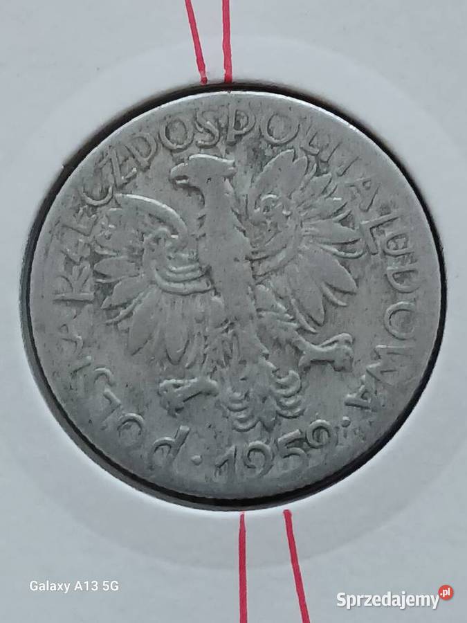 5 Złotych Rybak 1959 r Skrętka 10 Konin sprzedam