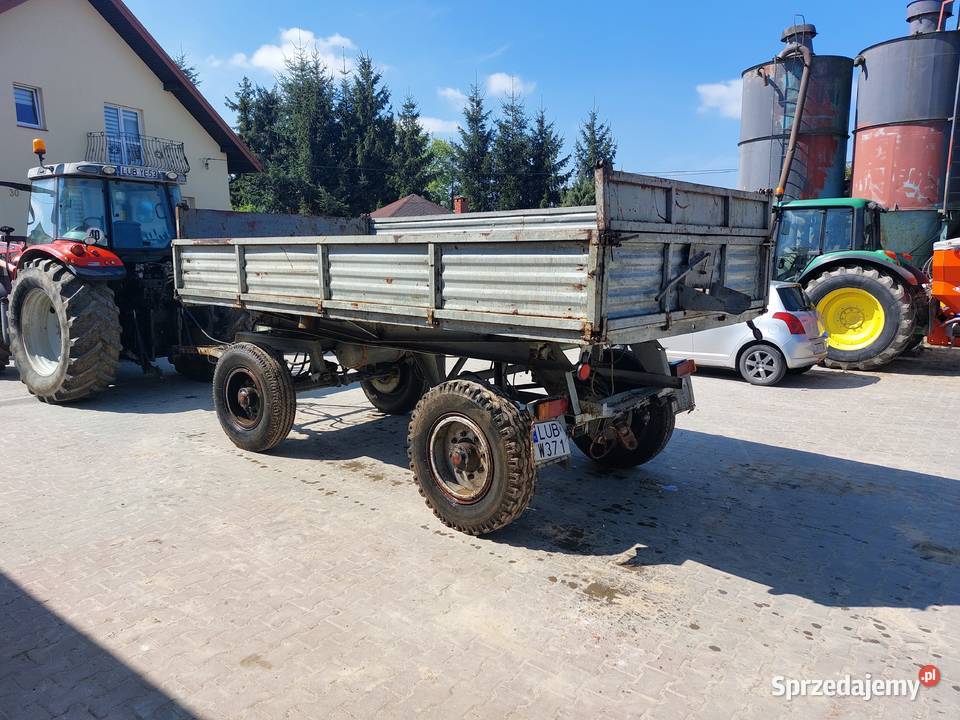 Przyczepa wywrotka Autosan D55 3 stronny wywrot lubelskie Bychawa sprzedam