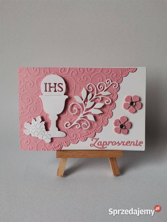 ZAPROSZENIA KOMUNIA DZIEWCZYNKA KIELICH Z Poznań