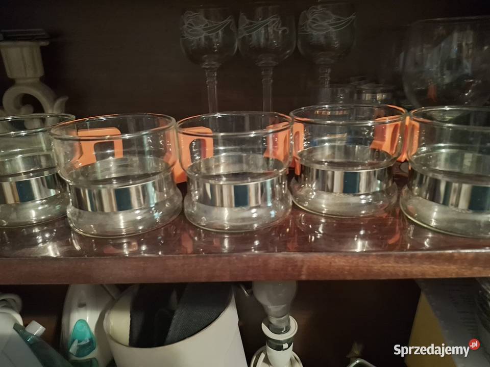 6 szklanych filiźanek Warszawa