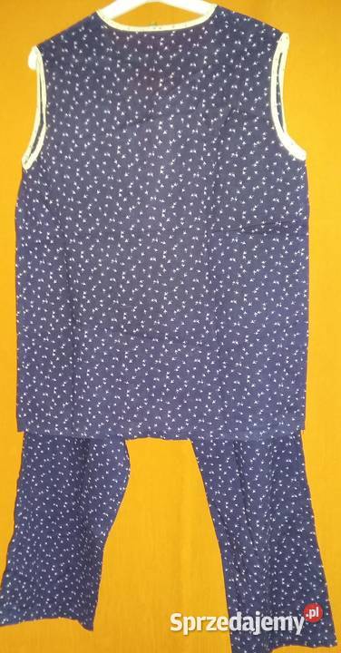 Piżama letnia granatowacienka bawełna S Rozmiar S Łódź