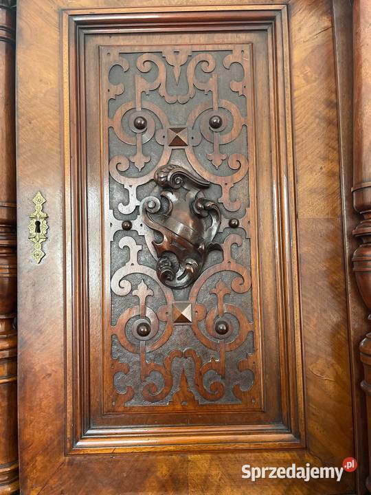 Piękny stary drewniany kredens Bystrzyca Kłodzka