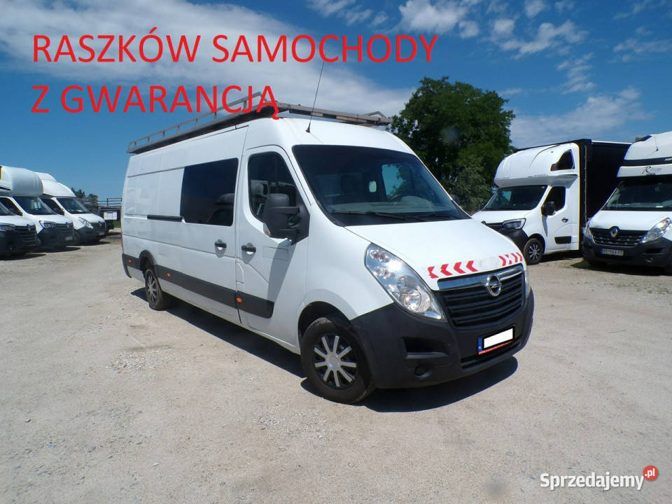 Opel Movano L4 H2 brygadówka 7 osobowy blaszak klimatyzacja Raszków