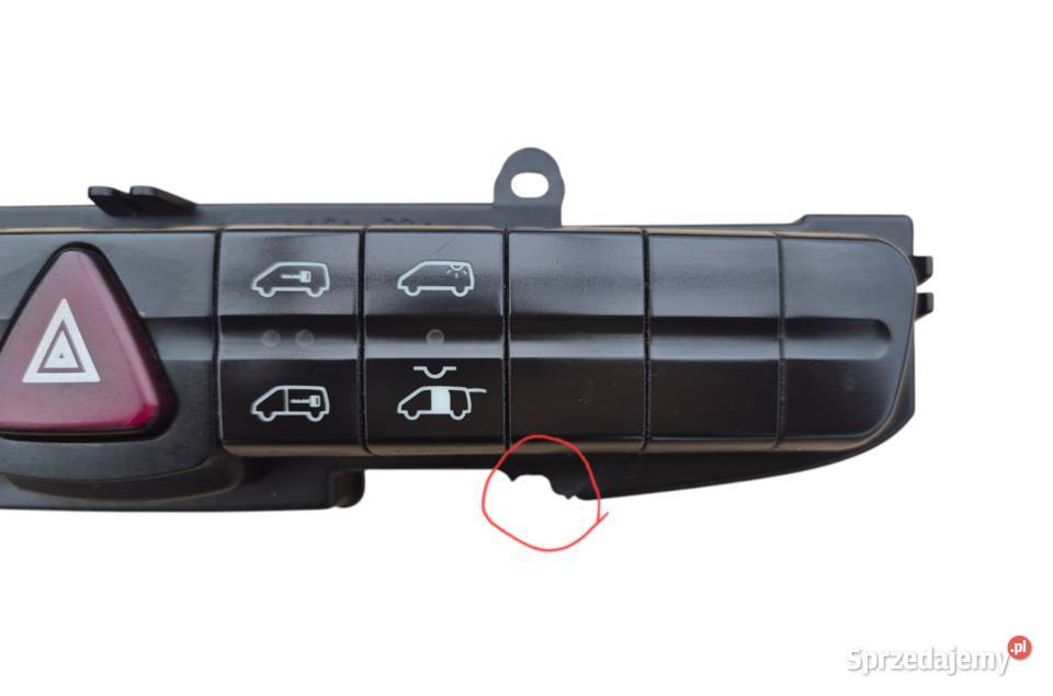 PANEL PRZEŁĄCZNIK WŁĄCZNIK ŚWIATEŁ AWARYJNYCH osobowe Panele sterowania, przełączniki