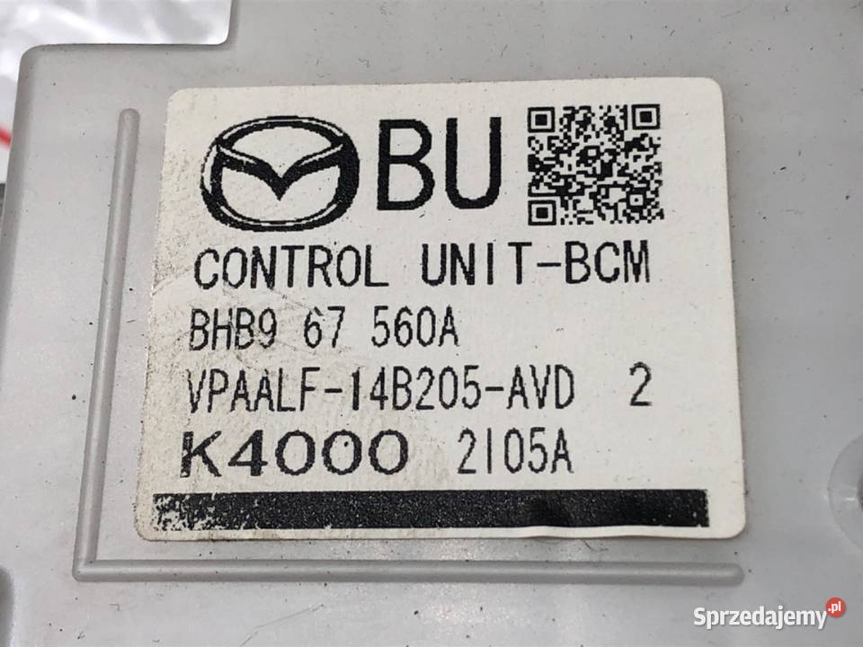 MODUŁ KOMFORTU MAZDA 3 BL VPAALF14B205AVD Zestawy naprawcze