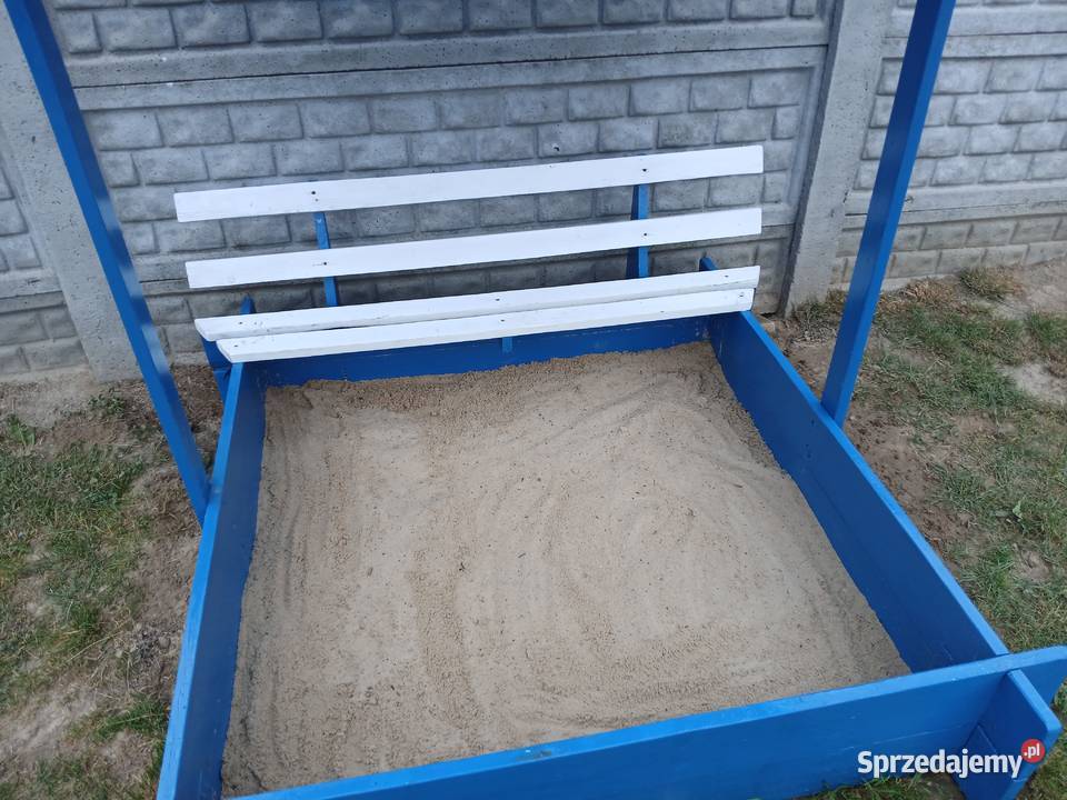 Piaskownica drewniana z daszkiem dzieci 150x150 świętokrzyskie Bodzentyn sprzedam