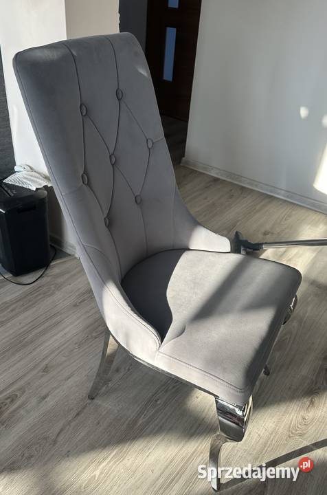 Krzesła glamour Antonio Grey Warszawa sprzedam