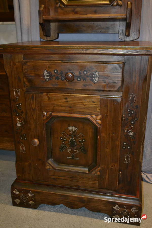 szafka z lustrem ręcznie malowana Będzin sprzedam