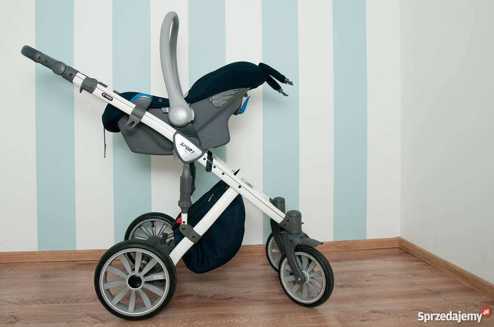 wózek 3w1 ANEX SPORT granatbiel nowy Słubice