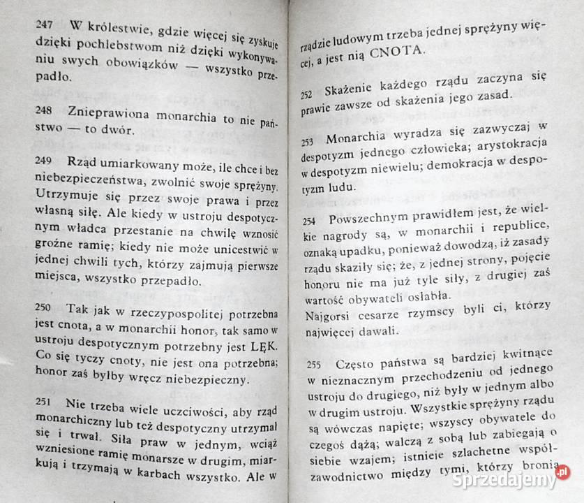 Myśli Montesquieu Chełm