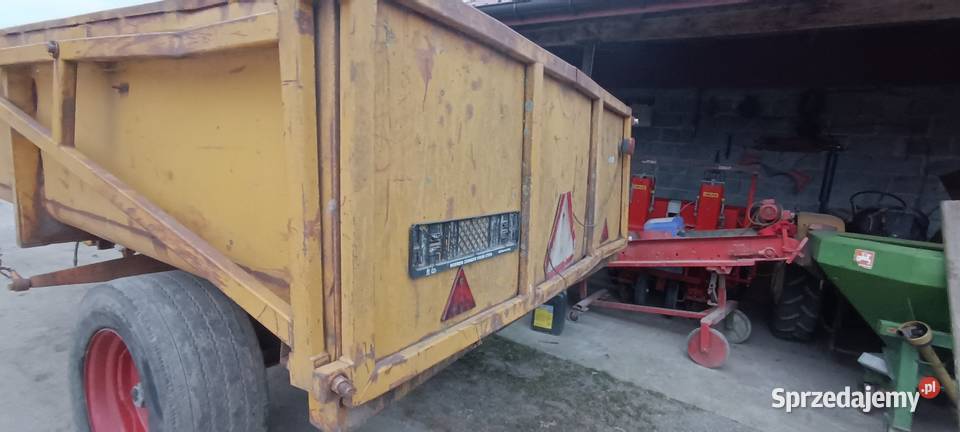 Przyczepa skorupowa z kiprem 7 ton dokumenty Zborówek