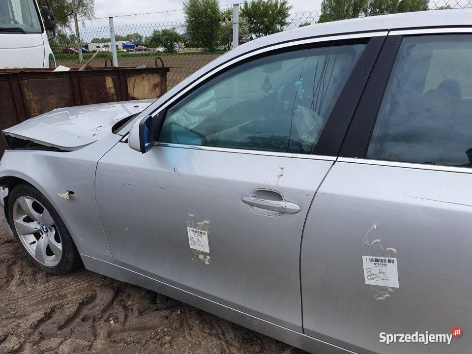 DRZWI LEWE PRZÓD BMW E60 530D TITANSILBER Pozostałe Lipno