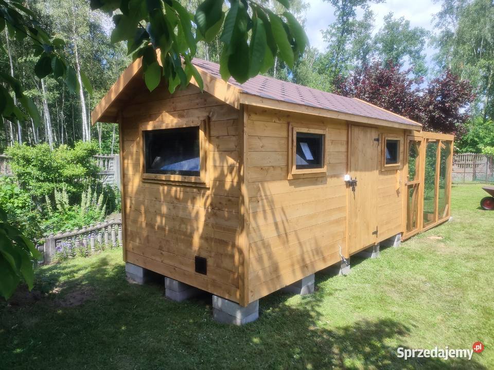 KURNIK 2x4m Gołębnik ocieplany z wolierą 2x3 Sochaczew