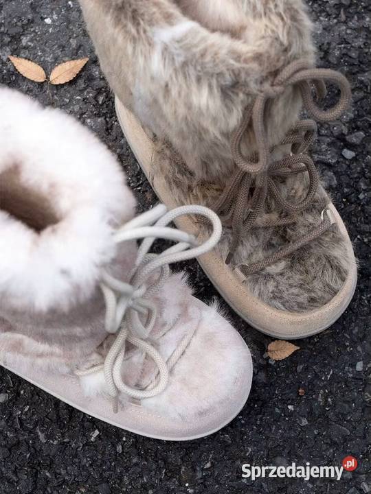 Futrzane śniegowce zimowe 2 kolory Moda i Styl Świdnica
