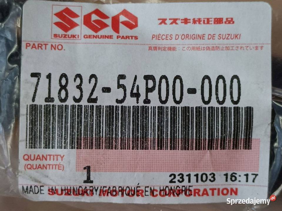 SUZUKI VITARA II 15 ŚLIZG MOCOWANIE ZDERZAKA wielkopolskie Pleszew