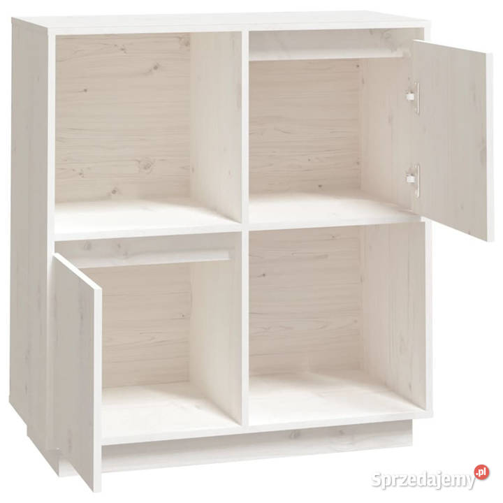 Komoda biała 74x35x80 drewno sosnowe WM814350 Warszawa