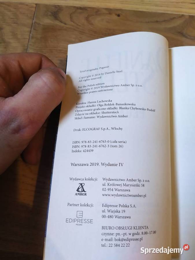 Pegaz Danielle Steel 2019 Proza i poezja sprzedam