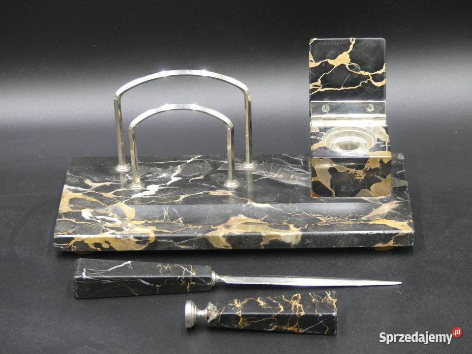 Mały zgrabny przybornik kałamarz garnitur na Antyki, Sztuka, Kolekcje Poznań