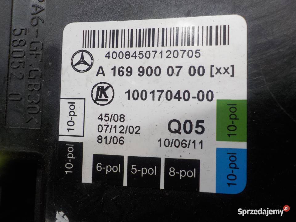 W169 LIFT 20 CDI 11r modul sterownik drzwi prawy mazowieckie Suków sprzedam