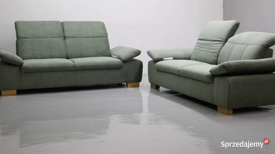 TAZ nowy komplet 3 3 kanapy ZESTAW sofa zielona Poznań