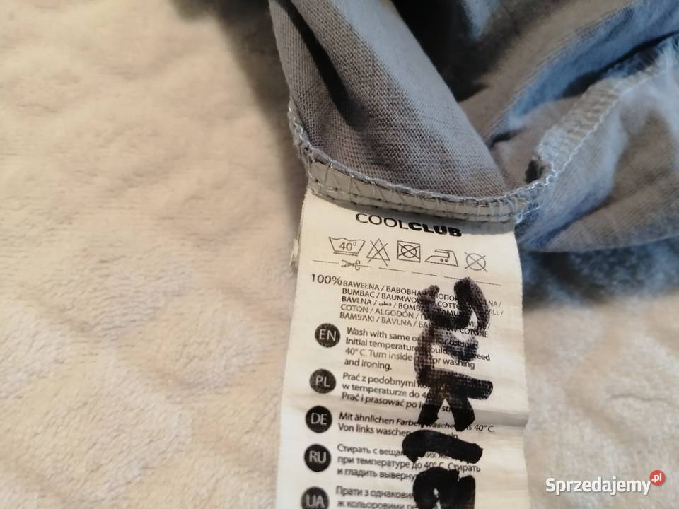 Koszulka krótki rękaw Tshirt okulary 98 Smyk Czeladź