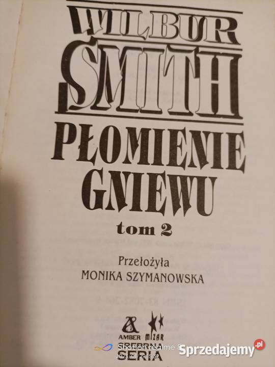 Płomienie gniewu książki Smith księgarnia Praga