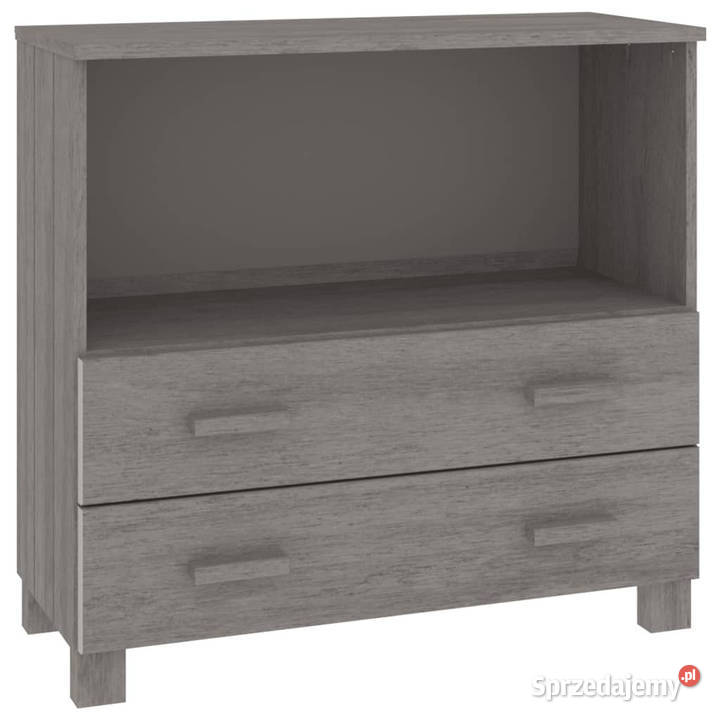 Szafka HAMAR jasnoszara 85x35x80 drewno sosnowe Dom i Ogród Warszawa