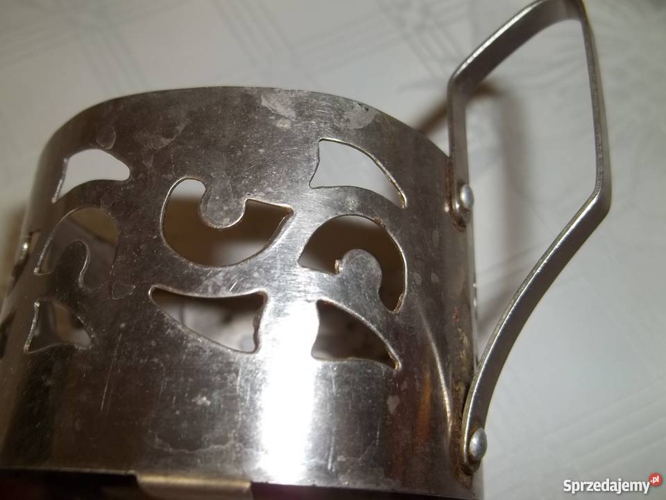 Koszyczkiuchwyty metalowe do szklanek odcienie szarości sprzedam