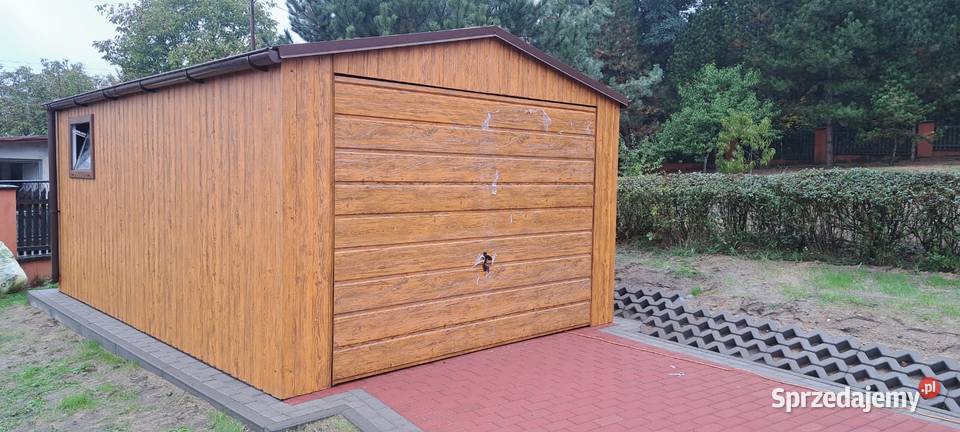 Garaż blaszany 4mx6m złoty dąb prodil zamknięty Sprzedaż Zielona Góra