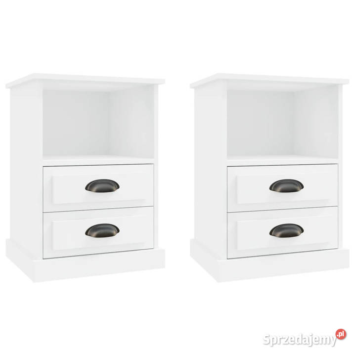 Szafki nocne 2 białe 43x36x60 WM816329 Warszawa