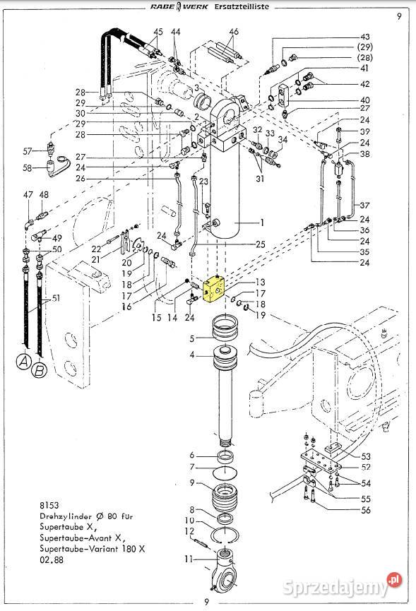 Obudowa łopatki obrotowej zawór Rabe 81511700