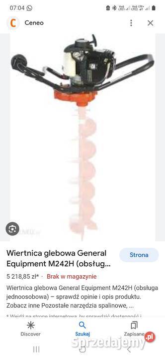 Wiertnica do ziemi słupków General części Subaru sprzedam