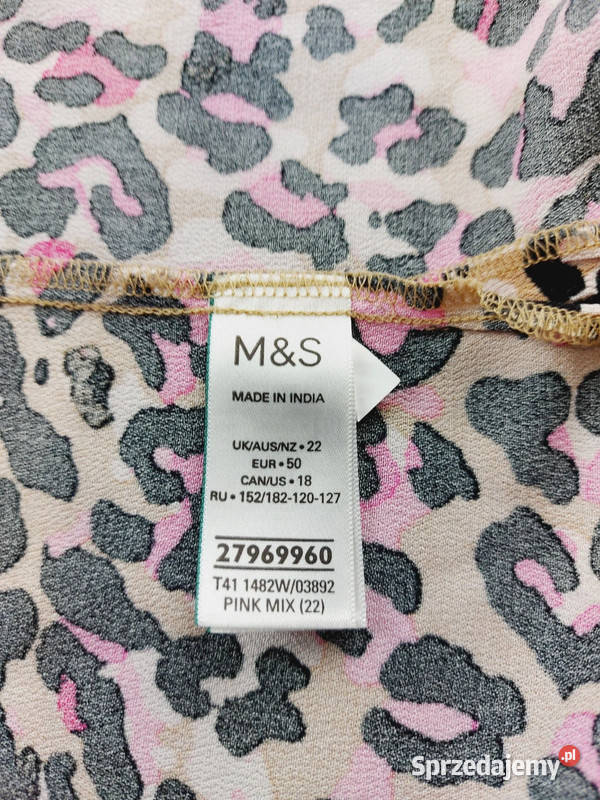 Koszula damska MS Collection animal print różowy Bluzki i koszule Złoczew