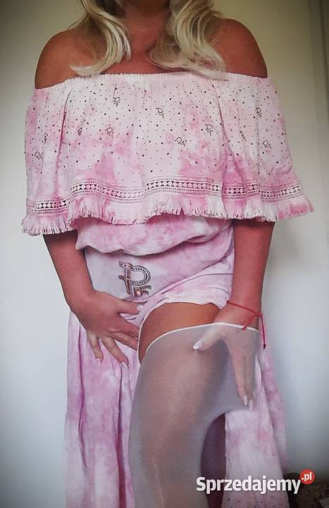 pończochy różowe olejowe Warszawa sprzedam