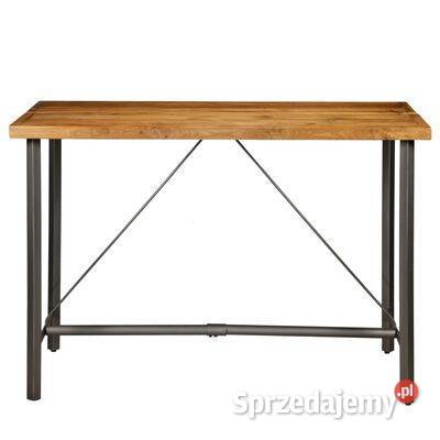 Stolik barowy lite drewno tekowe z odzysku 150 x Meble Warszawa