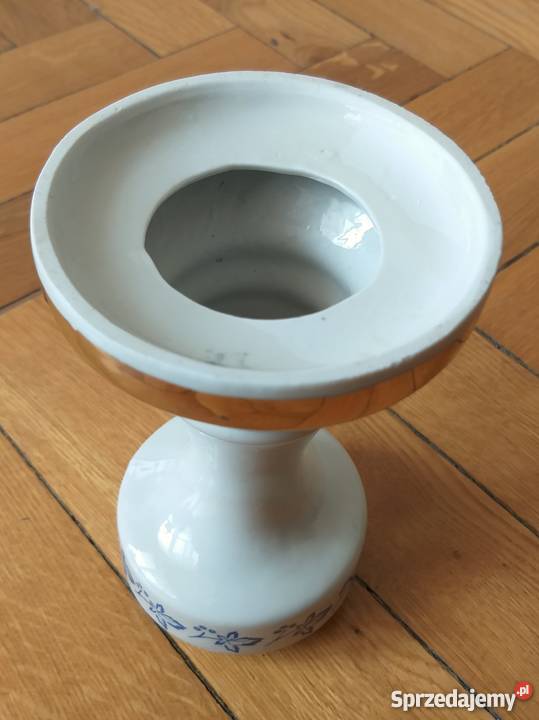 Lampa porcelanowa korpus odcienie błękitu Ceramika i szkło Warszawa